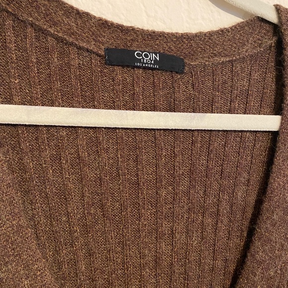 COIN 1804 Women’s Button Long Dress One Size Brown - Picture 7 of 8